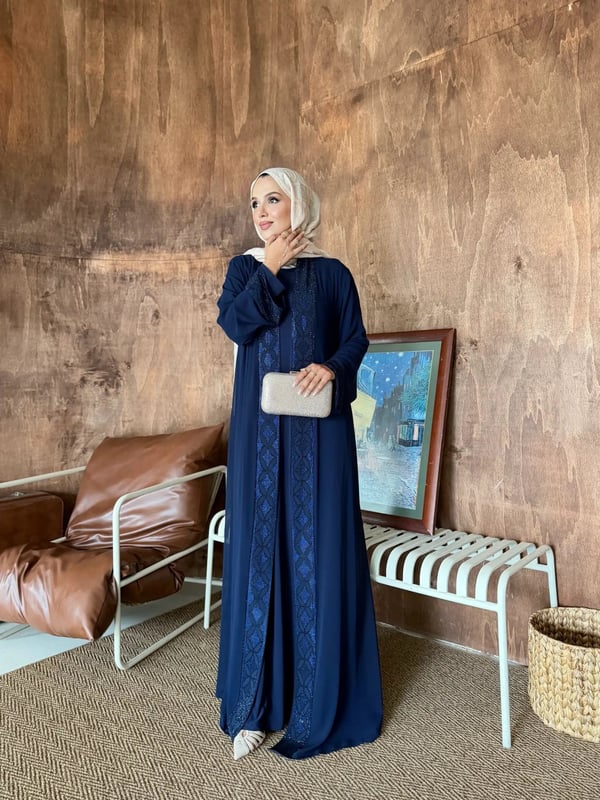 Nazlı Abiye Lacivert
