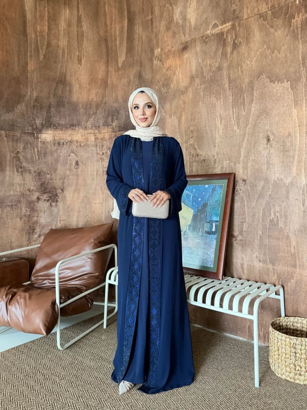 Nazlı Abiye Lacivert