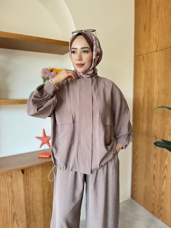 Nilara İkili Takım Ekru