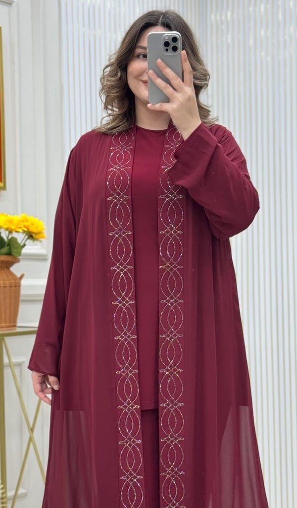 Riva Üçlü Takım Bordo