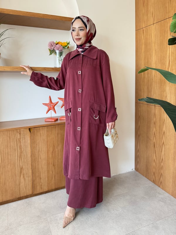Safir İkili Takım Bordo