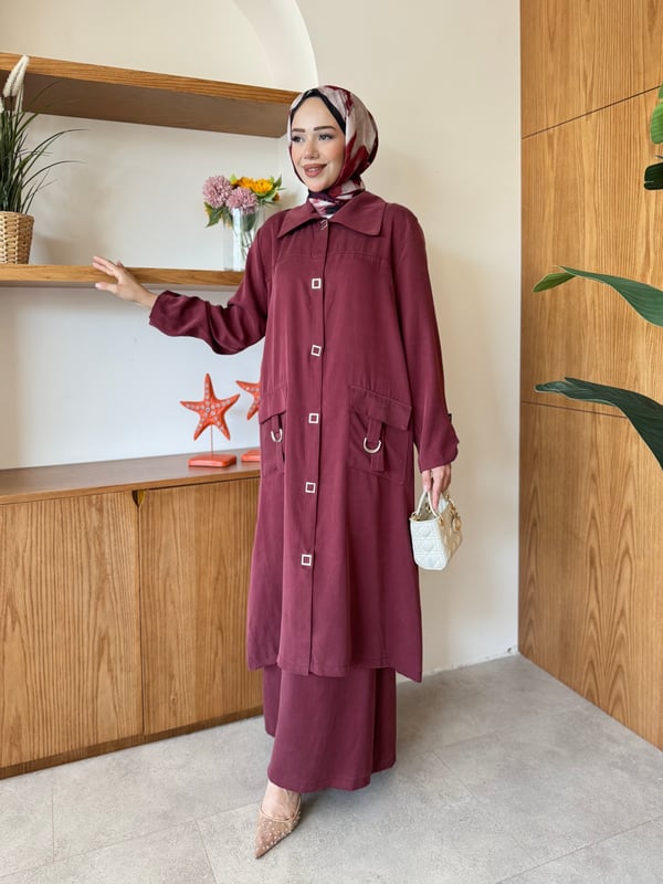 Safir İkili Takım Bordo