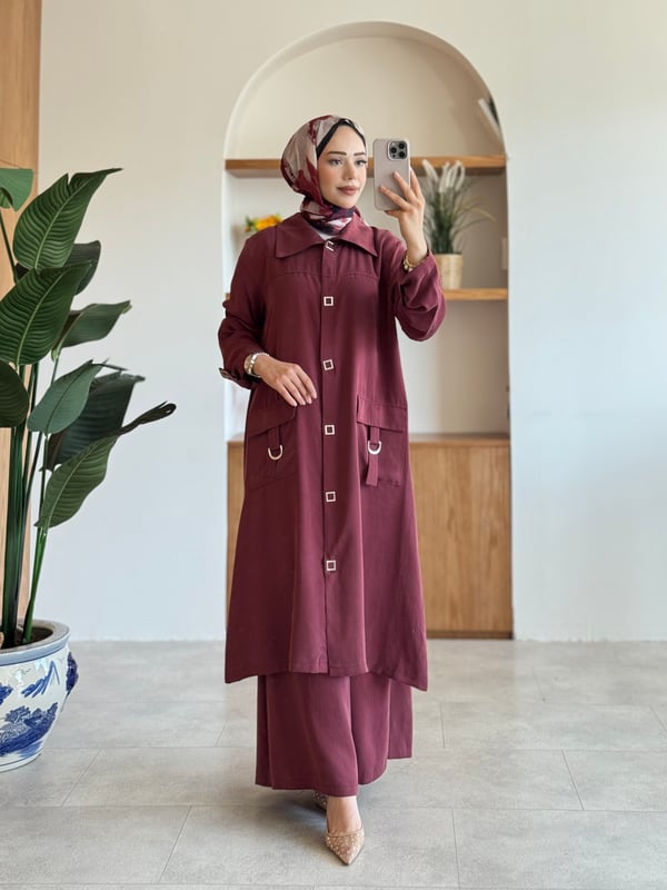 Safir İkili Takım Bordo