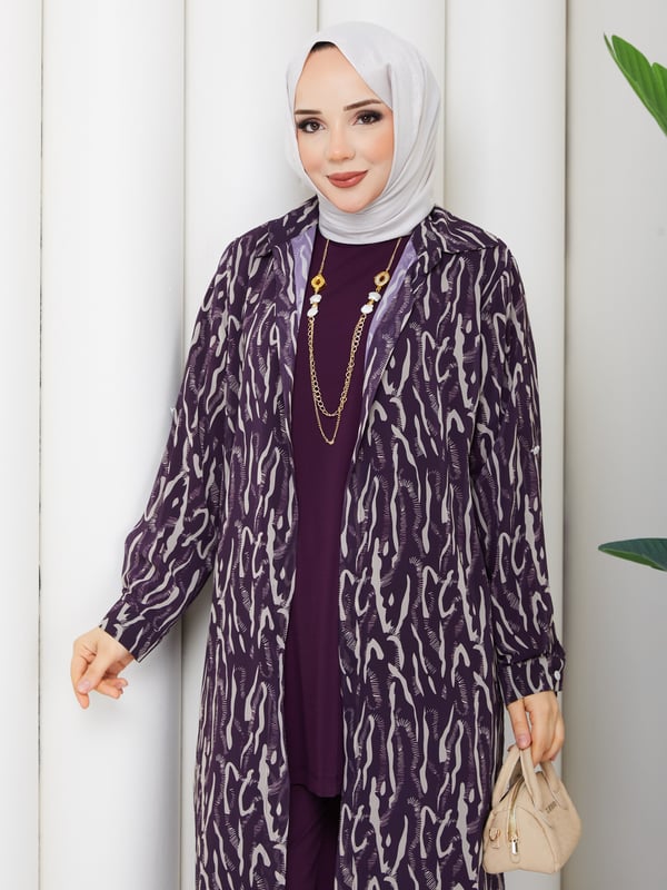 Sezen Üçlü Takım Mürdüm