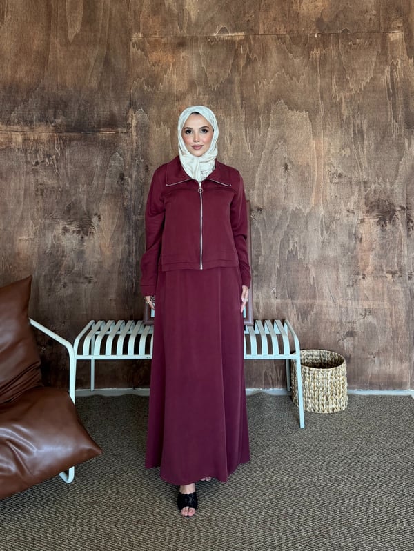 Yıldız Elbise Bordo