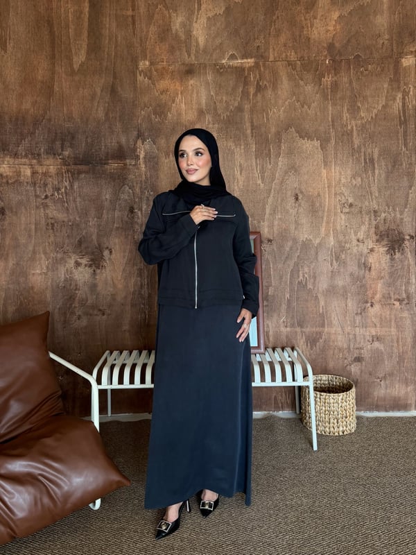 Yıldız Elbise Siyah