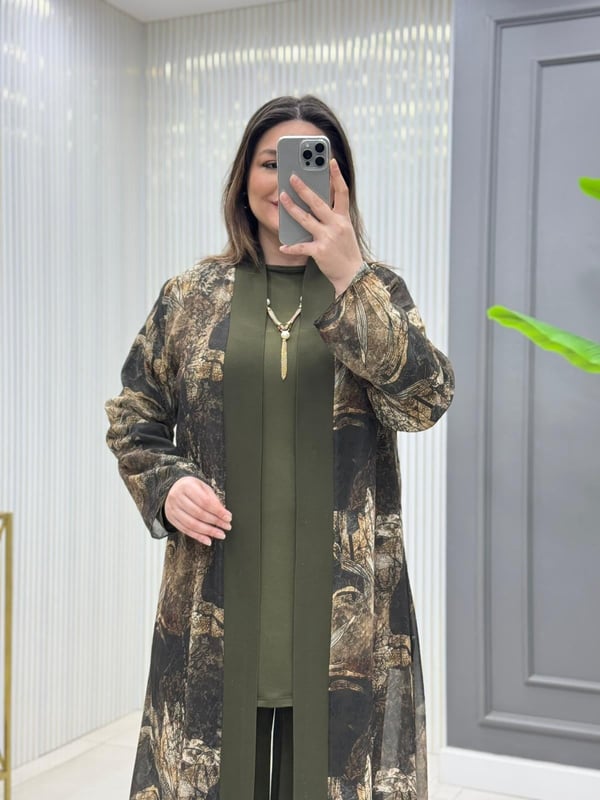 Ziva Üçlü Takım Haki