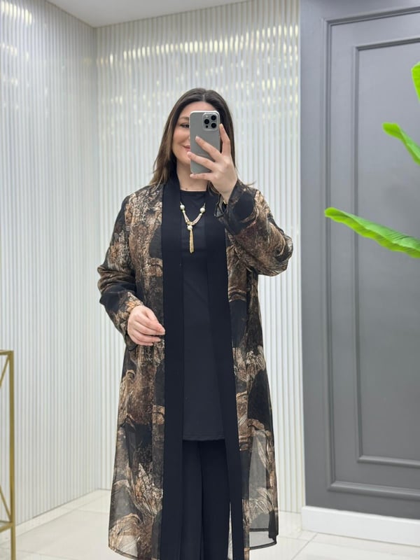 Ziva Üçlü Takım Siyah