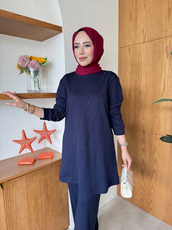 Zühre İkili Takım Lacivert