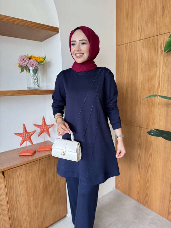 Zühre İkili Takım Lacivert