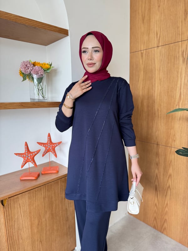 Zühre İkili Takım Lacivert