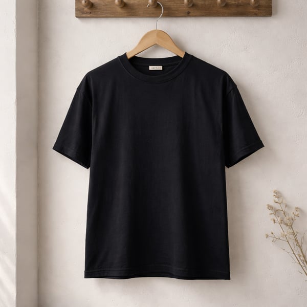 Oversize Basic T-Shirt - SİYAH