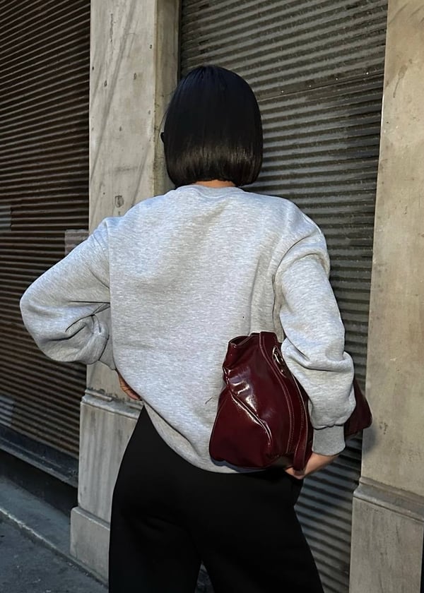 Trend At Desenli Rahat Kesim Sweatshirt