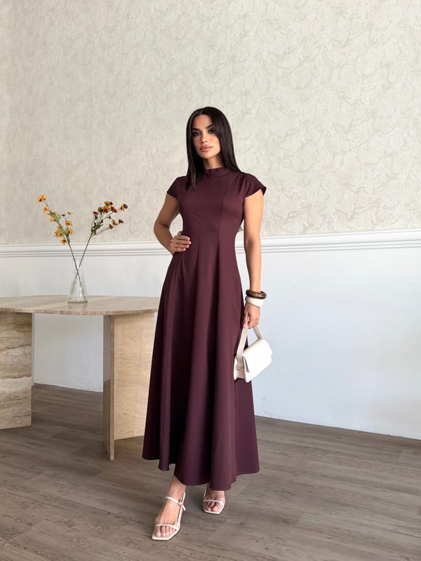 26K5278 AY KOLLU KUPLU ELBİSE