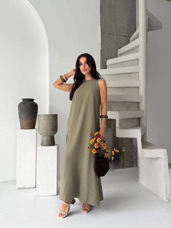 26Y0591 KADIN KOLSUZ MAXİ ELBİSE
