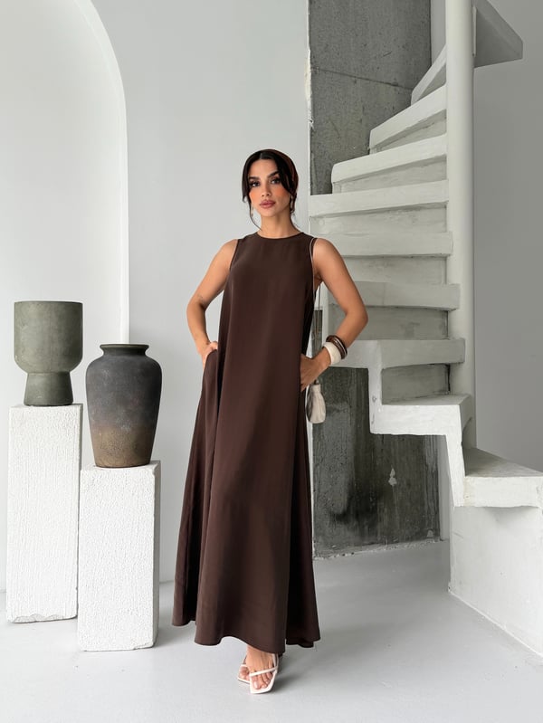 26Y0591 KADIN KOLSUZ MAXİ ELBİSE