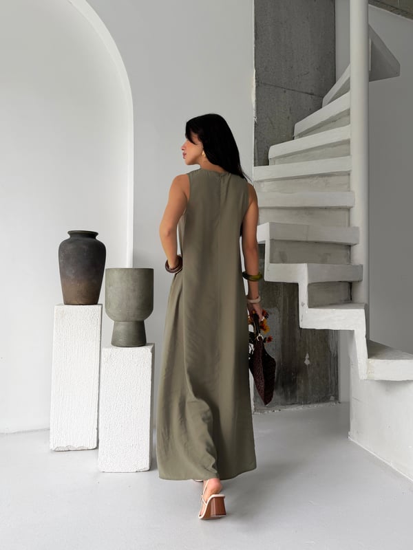 26Y0591 KADIN KOLSUZ MAXİ ELBİSE