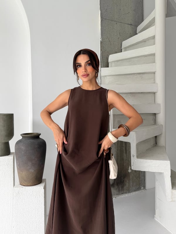 26Y0591 KADIN KOLSUZ MAXİ ELBİSE