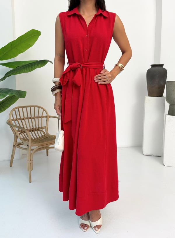 26Y5168 PİLELİ GÖMLEK ELBİSE