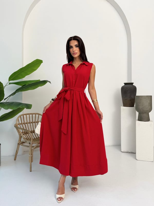 26Y5168 PİLELİ GÖMLEK ELBİSE