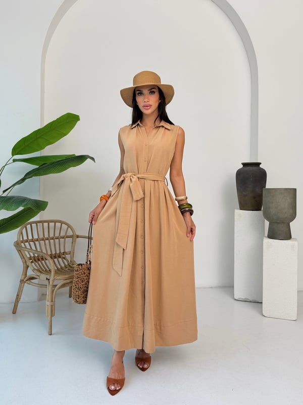 26Y5168 PİLELİ GÖMLEK ELBİSE