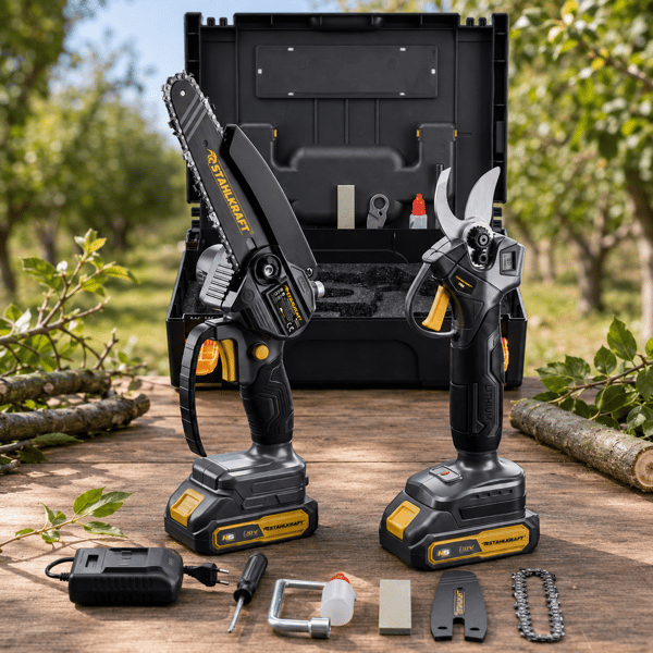Stahlkraft H15 4010 21V Budama + Makas Set Zincir + Pala yedek Makas Hediye