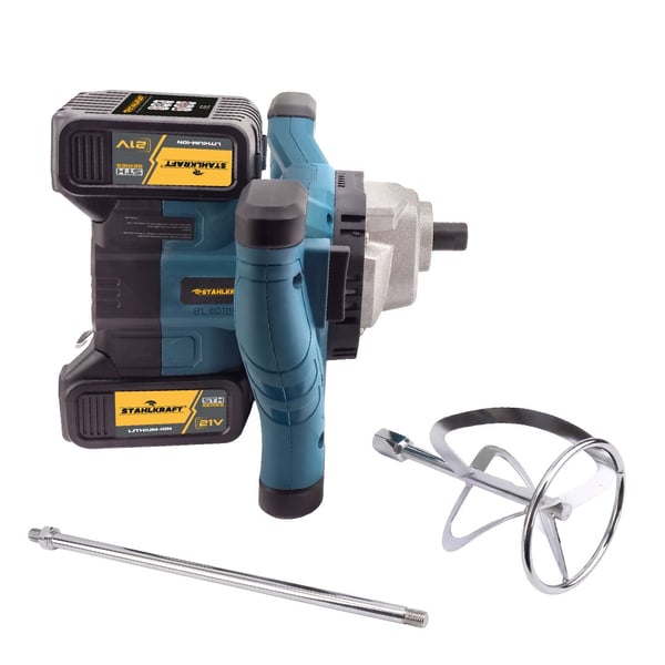 STAHLKRAFT STH 5812 M Akülü 6 kademeli 40V Kömürsüz Motor Alçı Boya ve Harç Karıştırıcı Mikser
