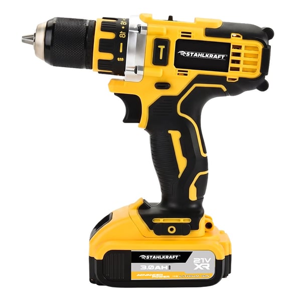 STAHLKRAFT STH 8853 S Çift Akülü 12 Köşe 360° Otomatik Hizalamalı Lazer + Çelik Madren matkap Yeşil Çizgili