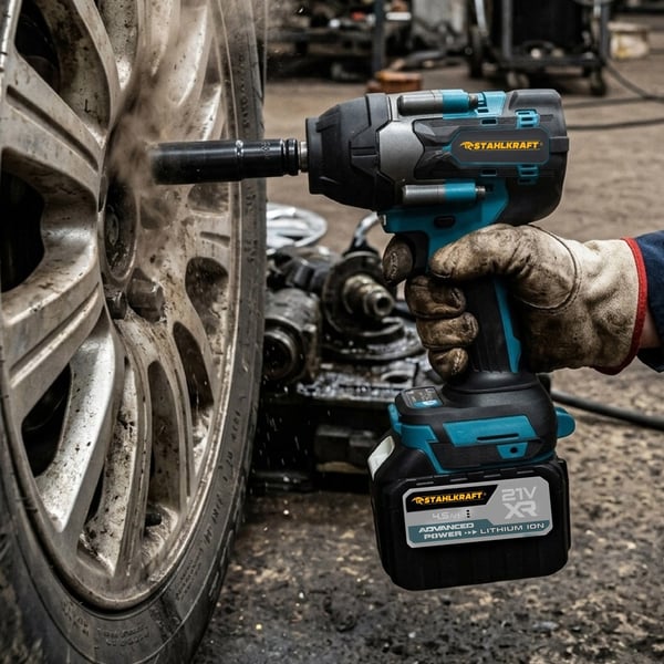 STAHLKRAFT STH 9280  M Plus 700 Nm 15 pil Akülü Kömürsüz Yüksek Tork Somun Sökme 