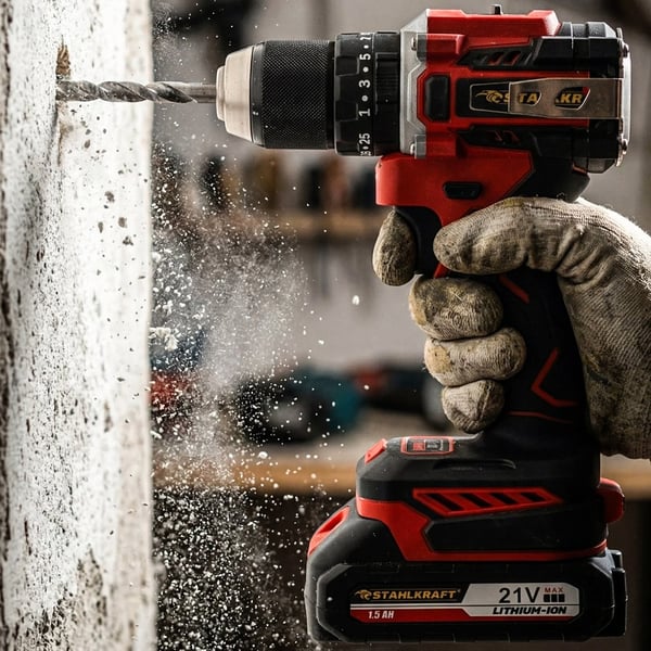 STAHLKRAFT STH 9405 K 21V Kömürsüz Darbeli Matkap 84Prç