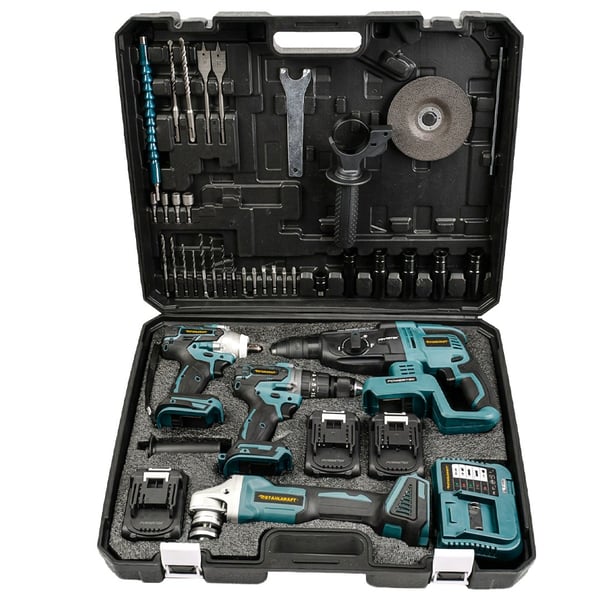 STAHLKRAFT STH 9944 M 4'lü Max Plus Set Torklu Somun Sıkma + Hilti + Matkap + Taşlama