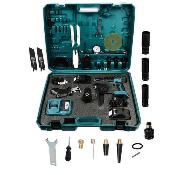 STAHLKRAFT STH 9973 6 Başlıklı Multi Tool Şarjlı Matkap Seti