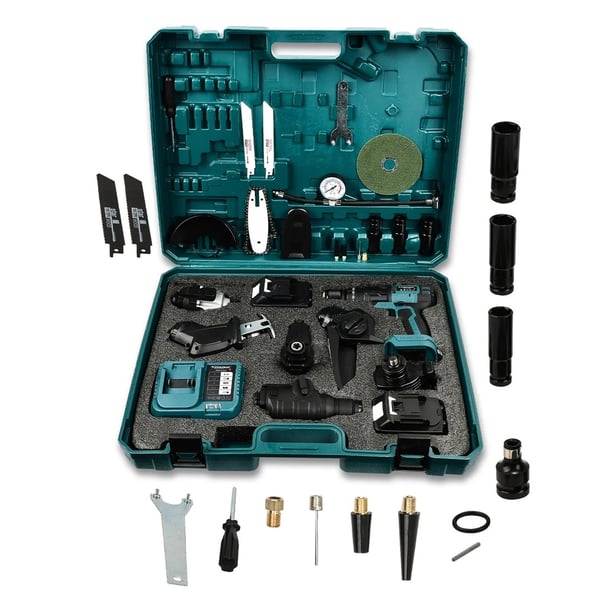 STAHLKRAFT STH 9977 7 Başlıklı Multi Tool Şarjlı Matkap Seti