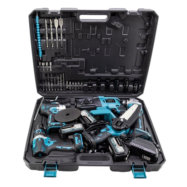 STAHLKRAFT STH M 9945 5'li Max Plus Set Torklu Somun Sıkma + Hilti + Matkap + Taşlama + Dal budama
