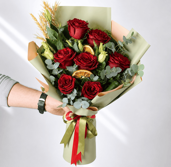 7 Adet  Red Roses Güller 