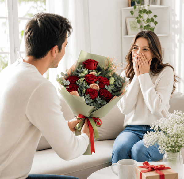 7 Adet  Red Roses Güller 