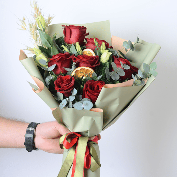 7Adet  Red Roses Güller 