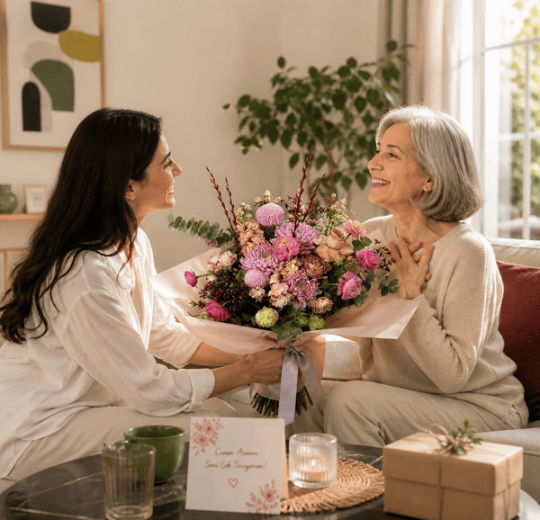 Agatha Çiçek Anastasiya ve Somon Güller 