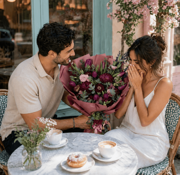 Amelia Lale Anastasiya ve Gerbera Buket 