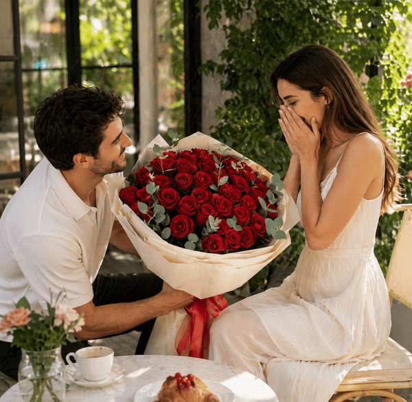 Aşkı 51 Adet Kırmızı Gül Buketi Buyuk Boy