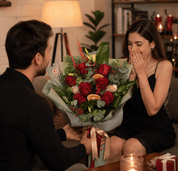 Bloom Kırmızı Gül Buketi 7 Adet 