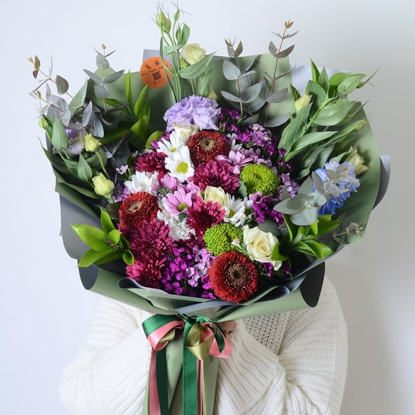 Grance Gerbera ve Pembe Papatyalar 