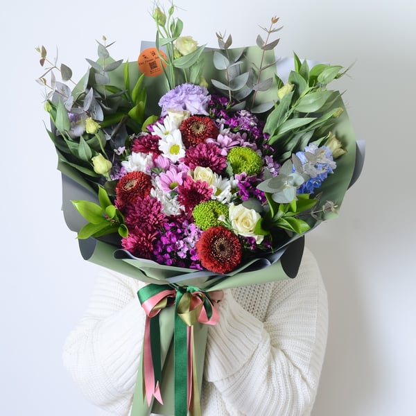 Grance Gerbera ve Pembe Papatyalar 