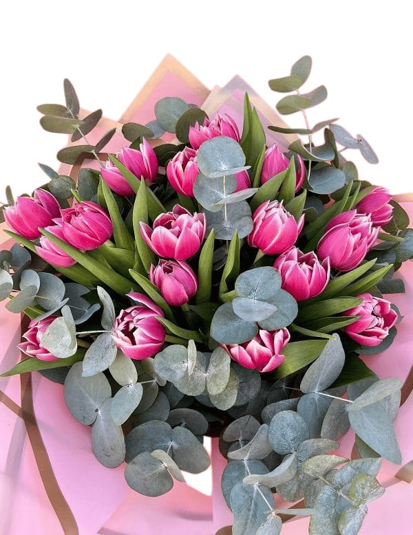 Heart Beats Pembe Lale Buketi