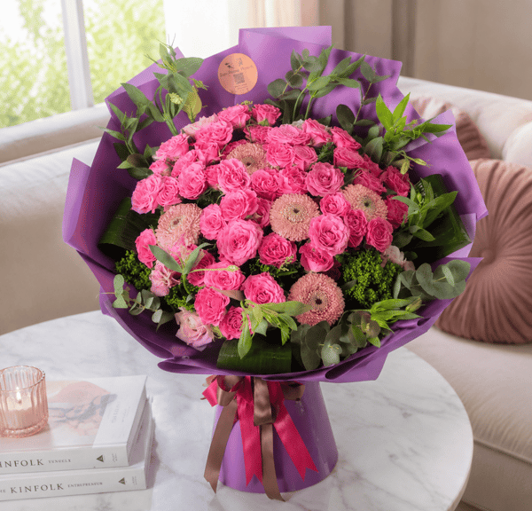 Stella Pembe Çardak ve Pembe Gerbera Buketi 