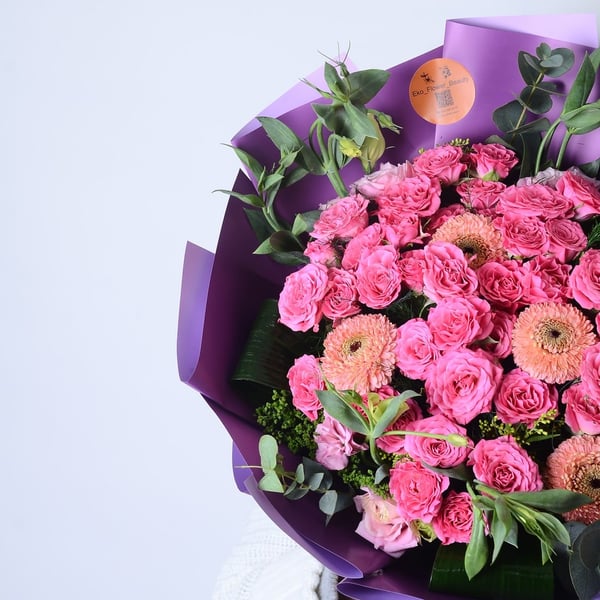 Stella Pembe Çardak ve Pembe Gerbera Buketi 