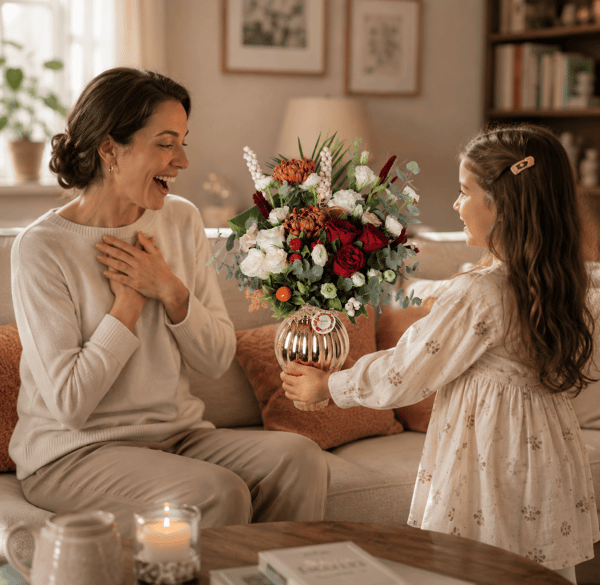 The Glamor of Love in a Gold Vase