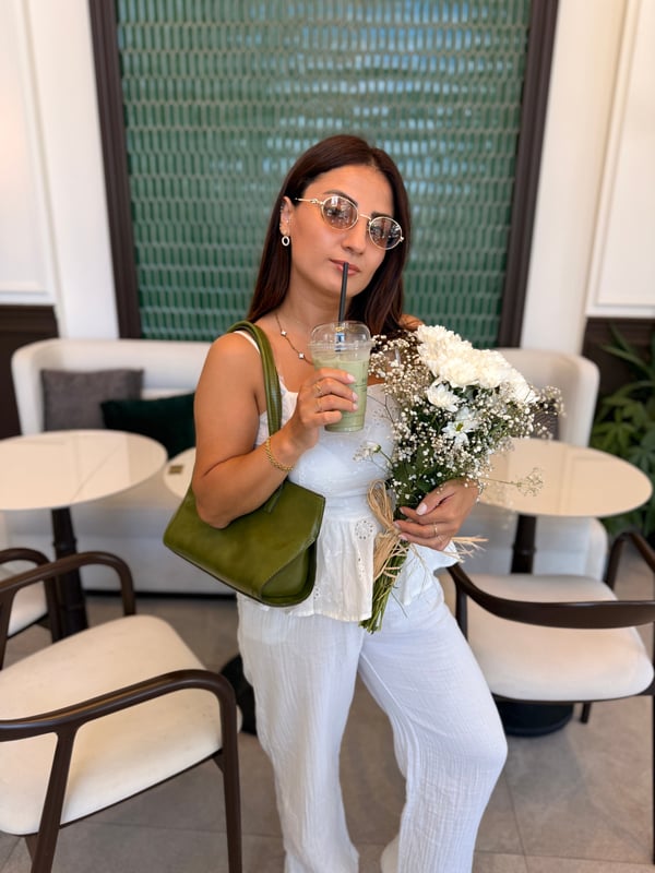 Daisy Matcha Yeşili Kadın Omuz Çantası