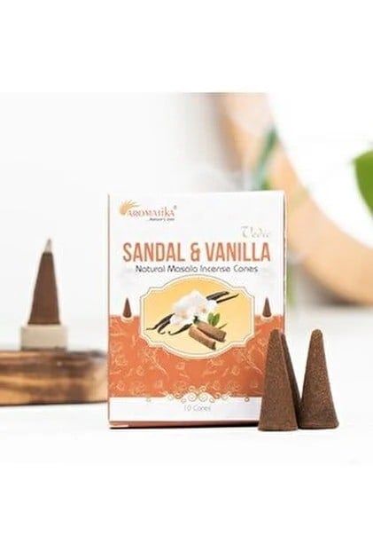 Aromatica Sandal-Vanilla Konik Tütsü 10'lu