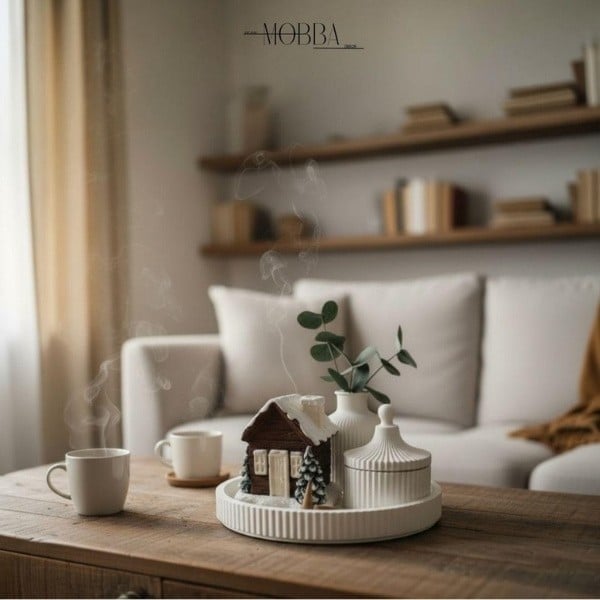 Karlı Ev Tütsülük Dekoratif Set